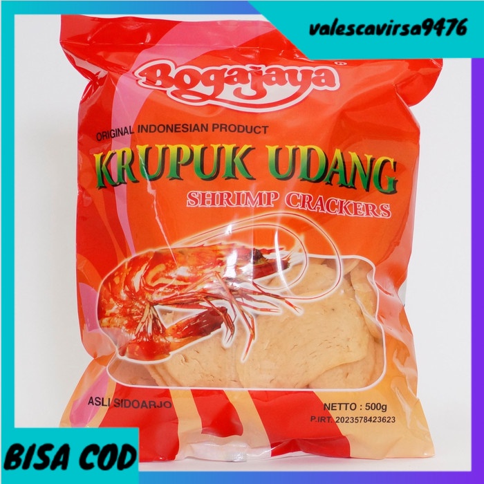 

⭐BISA COD⭐ Kerupuk Udang / Krupuk Udang Sidoarjo Premium Bogajaya 500 Gram