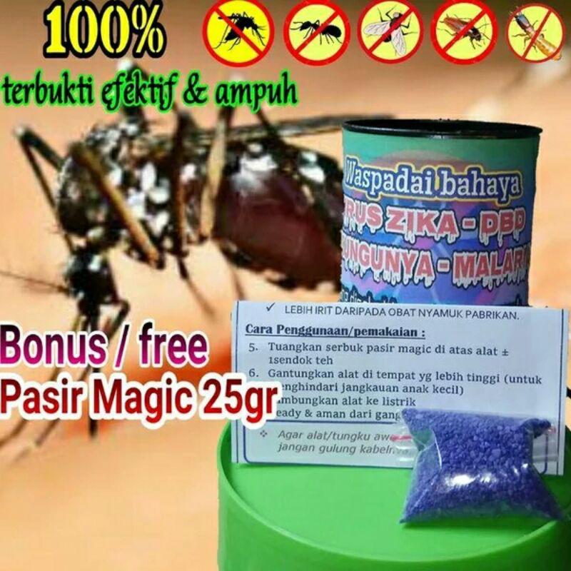 TUNGKU PEMANAS obat nyamuk elektrik PASIR MAGIC PASIR LAVENDER malaria chikungunya demam berdarah