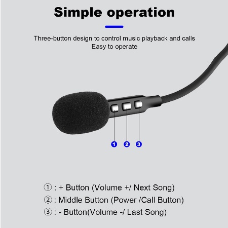 Headset Helm Bluetooth / HeadPhone Helm Bluetooth / Headset Helmet / Headset Bluetooth Helm Motor / Headphone Helmet with Microphone Music Wireless TERLARIS-6
