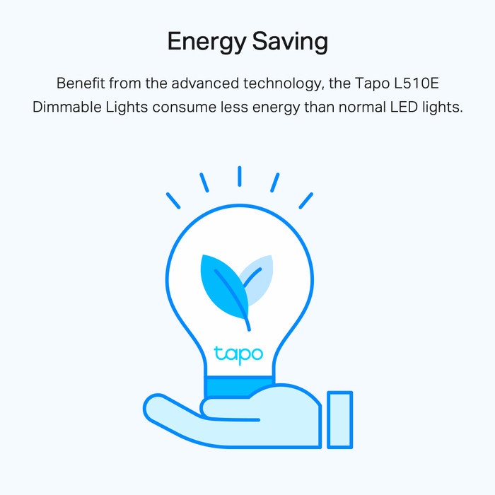 Smart Wi-fi Light Bulb TP-LINK TAPO L510E ( Bohlam TPLINK TAPO L510E 60W )