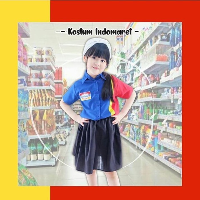 Kostum Indomaret Anak | Seragam Indomaret | Kostum Profesi Anak - S