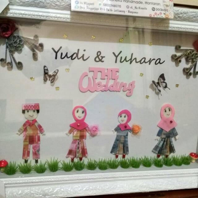 Kreasi uang Mahar unik uang kuno pernikahan