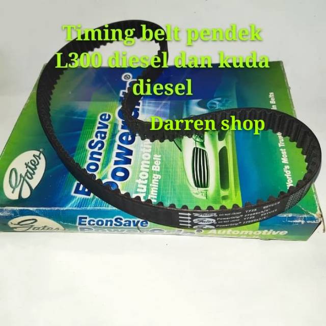 Timing belt pendek L300 diesel dan kuda diesel merk gates