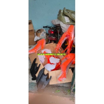 Cover Body Set KTM 65 Complete Import Tanpa Jok dan Tangki Terbaru - Fairing Cover Motor Mini Trail 