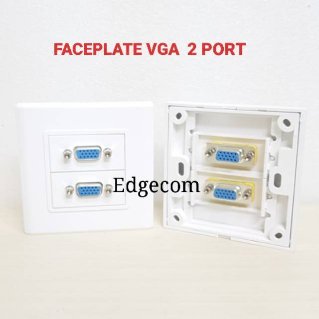 Faceplate VGA Double Port