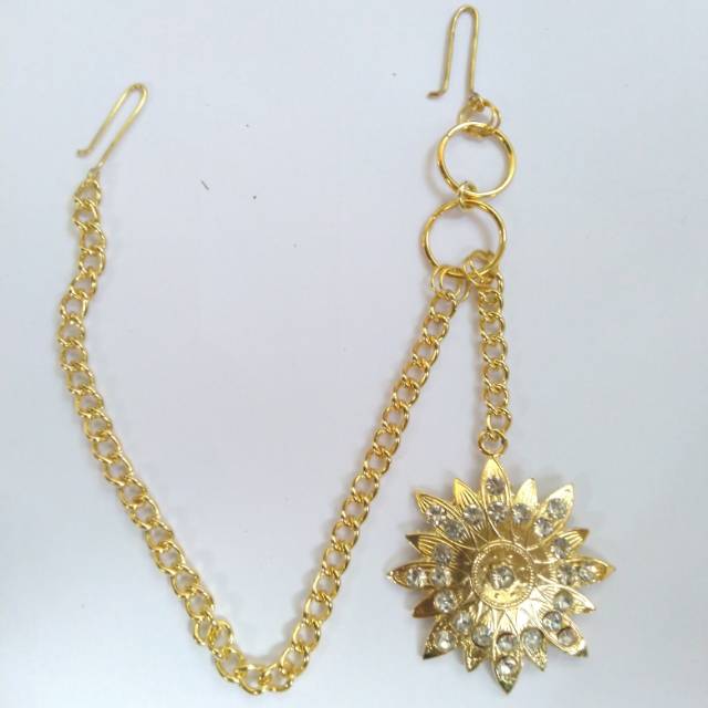 Benggol matahari/hiasan beskab, bros rantai assesoris pria adat jawa solo jogja