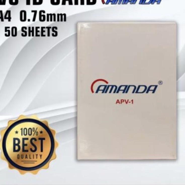 

Obral Hemat PVC ID CARD AMANDA 50 SHEET UNTUK 500 KARTU
