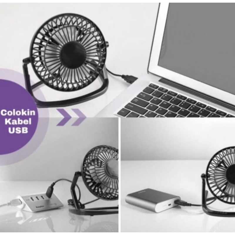 Kipas Angin USB Bahan Plastik/Portable USB Mini Fan