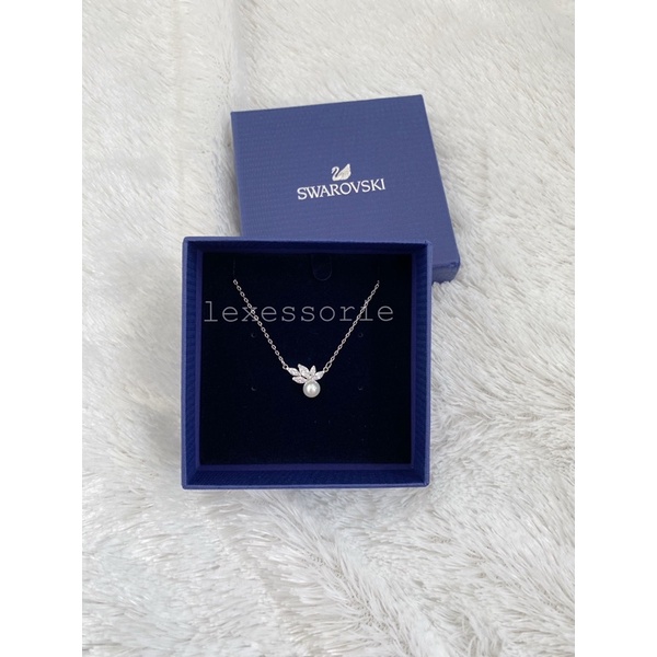 Swarovski Louison Pearl Pendant Necklace - kalung wanita