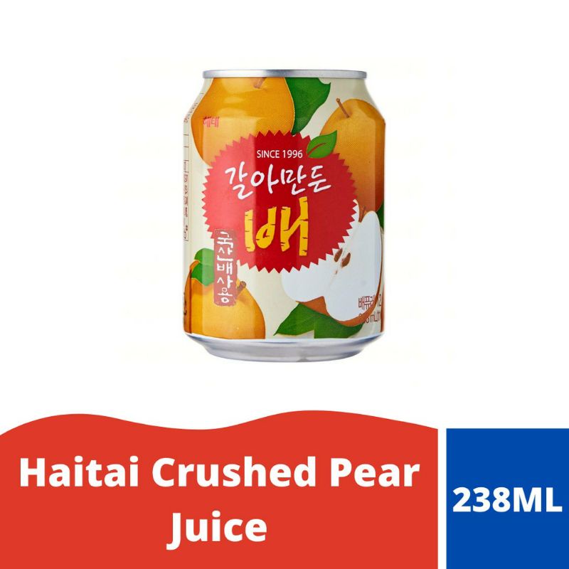 

Haitai Crushed Pear Juice 238ml / Minuman Pear Juice Korea
