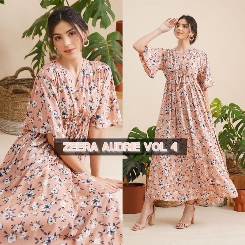 Daster arab ZEERA AUDRIE Dress Rayon Kimono serut Kekinian