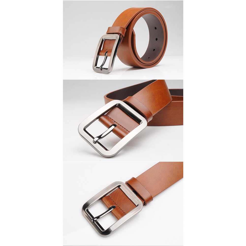 Tali Ikat Pinggang Kulit Pria Style Jepang PU Leather Original Asli Gesper Sabuk Celana Peria Laki Laki Cowo Cowok Dewasa Panjang Distro Ori Impor Import Tali Pingang Keren Gaul Kekinan Formal Casual Kerja Kantor Sekolah Men Fashion Belt Polos Terbaru