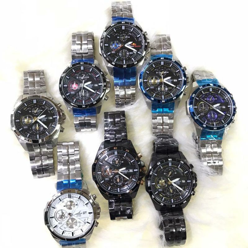 JAM TANGAN PRIA WANITA | RANTAI | KULIT | KARET | MURAH | PRIA CASIO EDIFICE EFR556 ORIGINAL