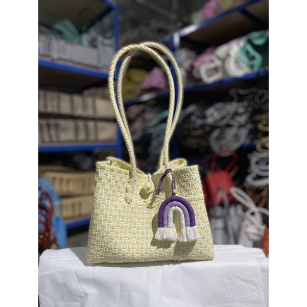 Patty Bag Jali L / Tas Wanita / Tas Kantoran / Tas Anyaman Plastik Jali New Majid Tas Handmade