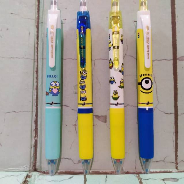 

Uniball R;E 3 eraser pen minions