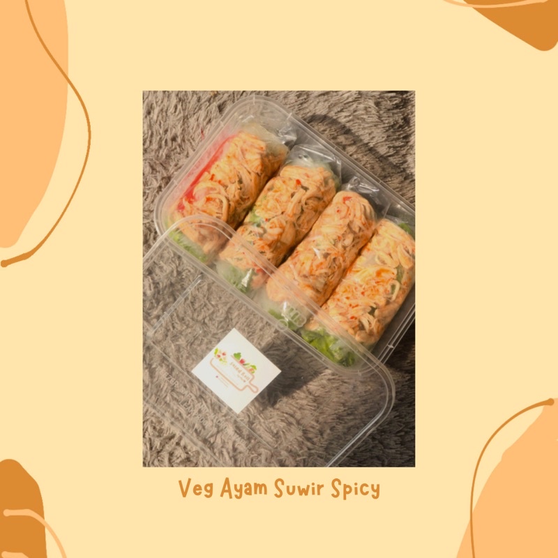 

SALAD ROLL SPICY CHICKEN (ayam suwir pedas)