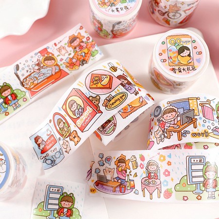 

HI145 Selotip Kertas Motif Anak Perempuan Lucu Warna Warni