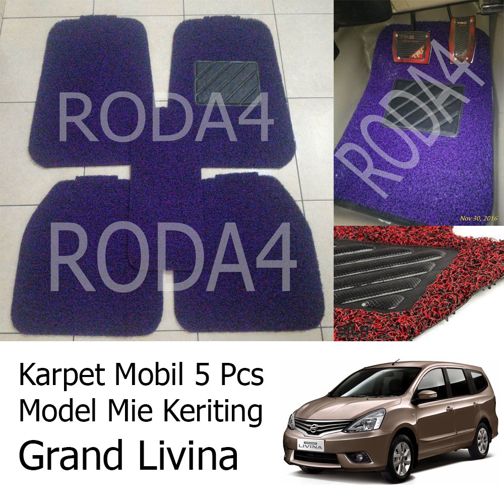 Karpet Mobil / Car Carpet / Floor Mats Universal Model Mie Keriting Grand Livina