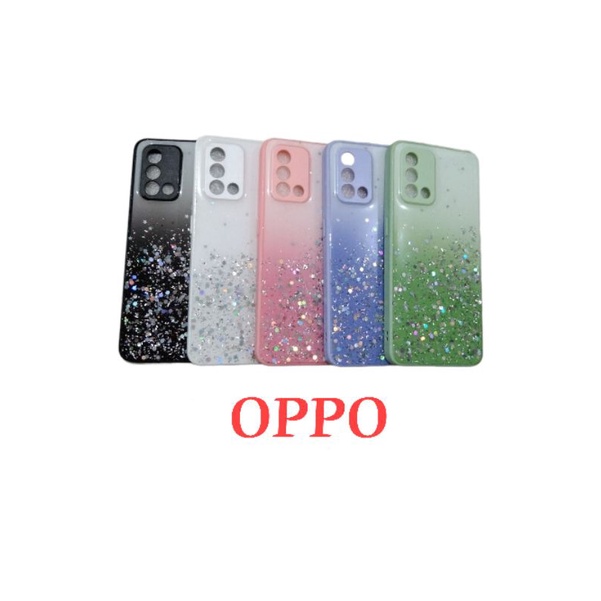Case Glitter OPPO A57 4G 2020/A16K/E/A36/A76/A53/A33/A54 4G/A7/A5S/A96 4G/A74 4G/A95 4G/A9 2020/A5 2