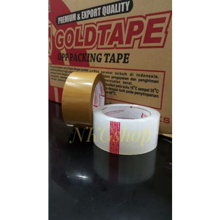 

Promo Lakban Goldtape 2inch 48mm x 90yard (1dus = 12slop = 72pcs)