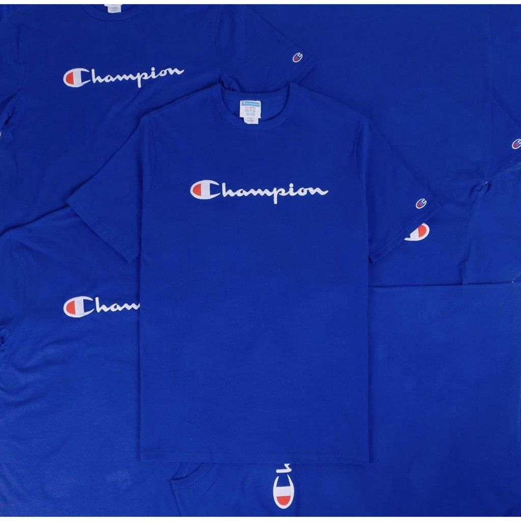 champion heritage tee blue