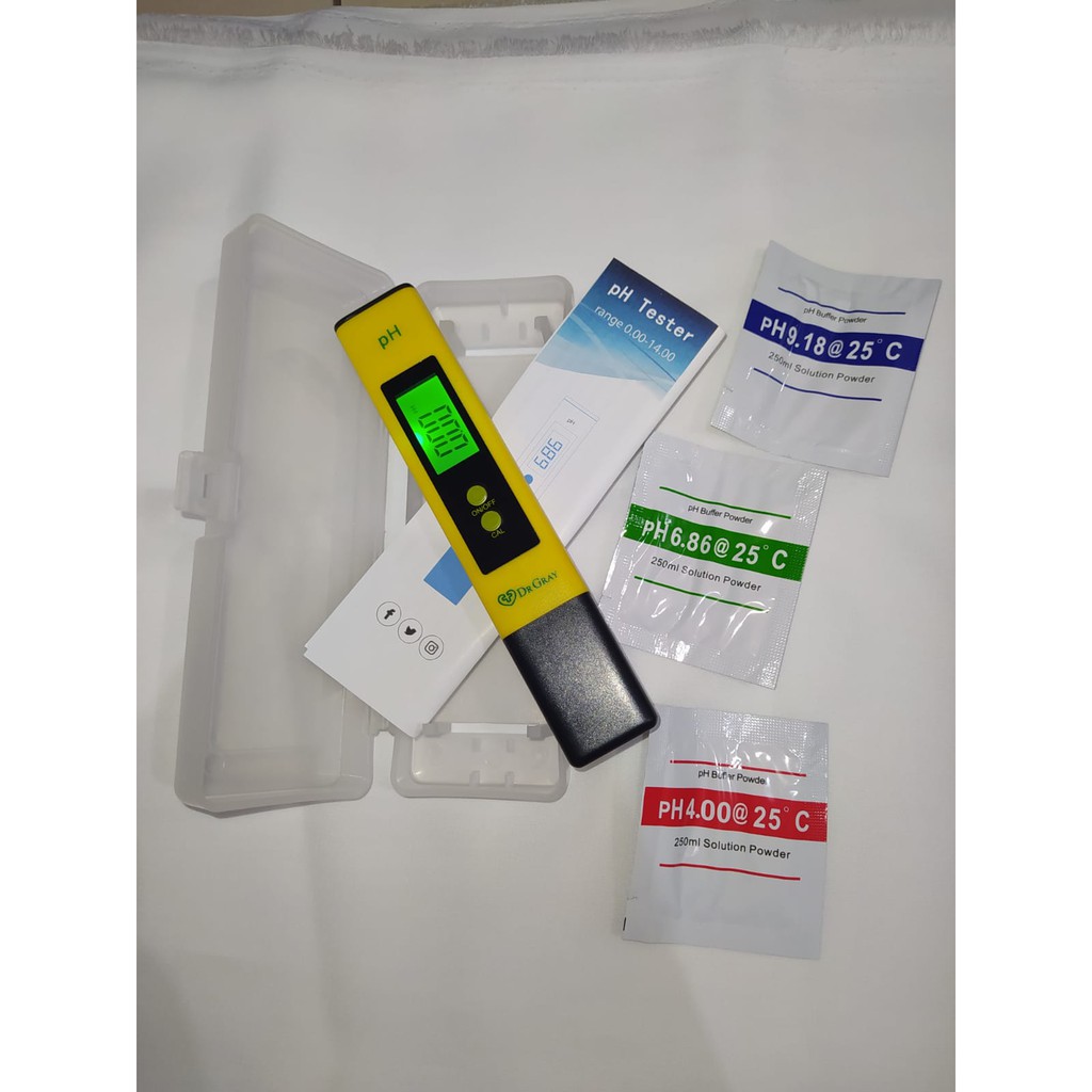 Digital PH Meter merk DR GRAY Alat ukur kadar asam basa atau normal air bisa untuk akuarium