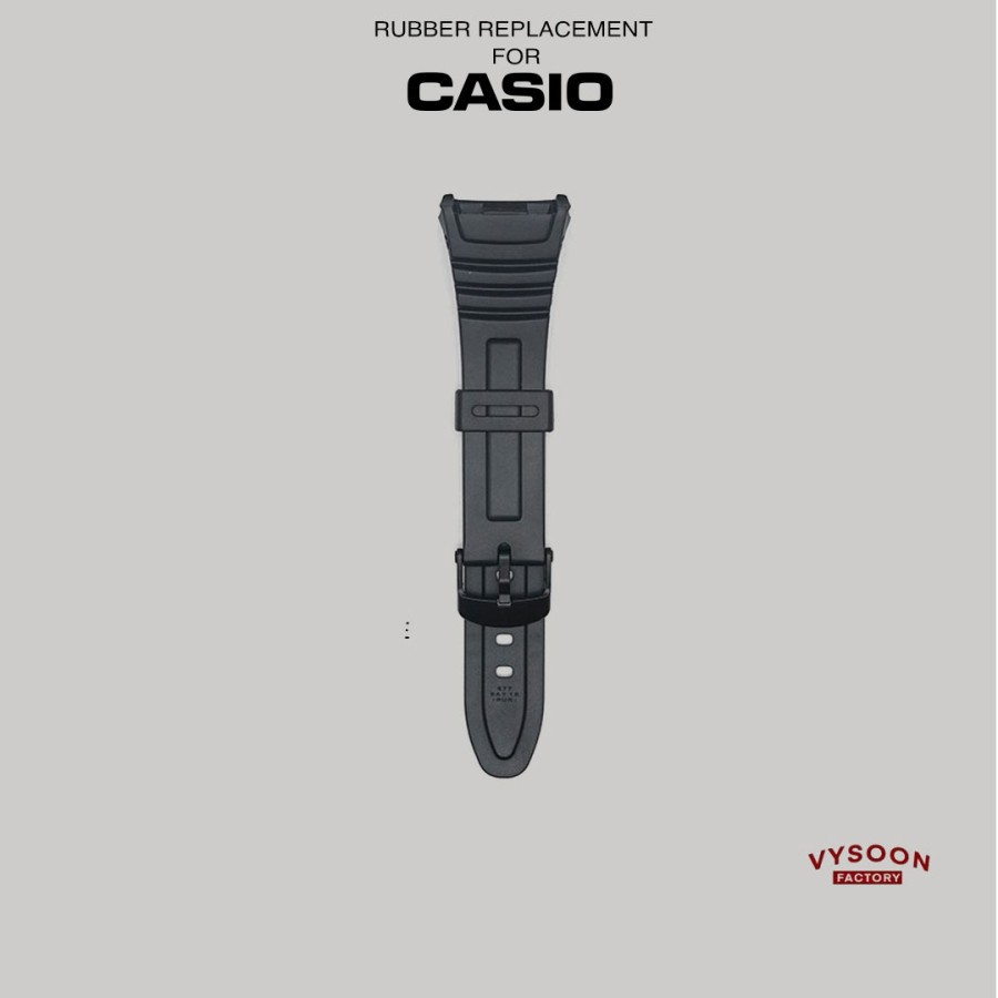 Strap Tali Karet Rubber Casio Original Pengganti W-96H W96H W96 H