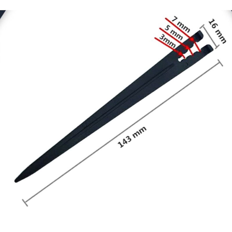 HOLDER SELANG MODEL V STIK 5MM atau 7MM hose holder irigasi tancap