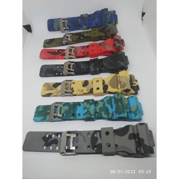 Tali Jam Digitec Warna Loreng Army Rubber Strap Jam Tangan