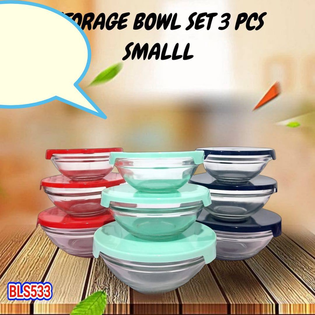 [IMPORT] - Bowl Set MANGKOK KACA BERANAK / MANGKOK KACA SET ISI 5 - GLASS BOWL SET 5IN1