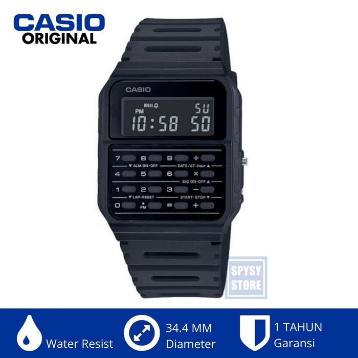

Casio Original Ca53W Ca-53Wf-1Bdf Ca53 Jam Kalkulator Calculator Watch