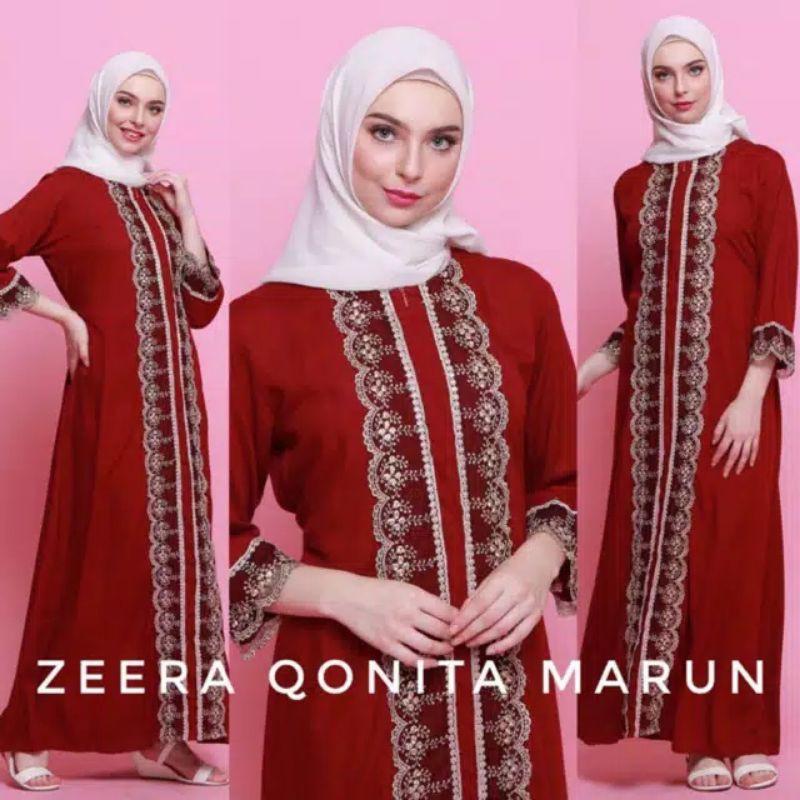 Daster Arab Zeera Qonita Gamis Busui Lengan Panjang
