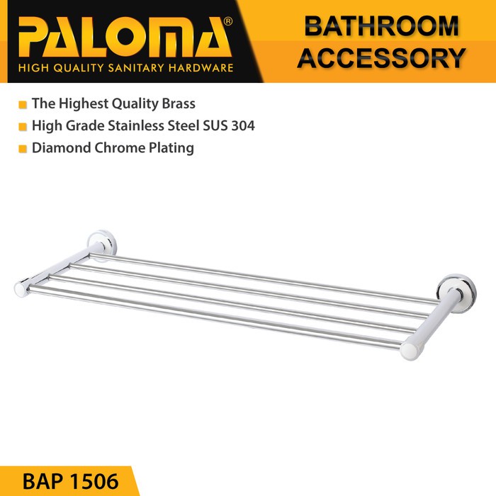 Gantungan Handuk Corina Towel Shelf PALOMA BAP 1506 Chrome 700MM