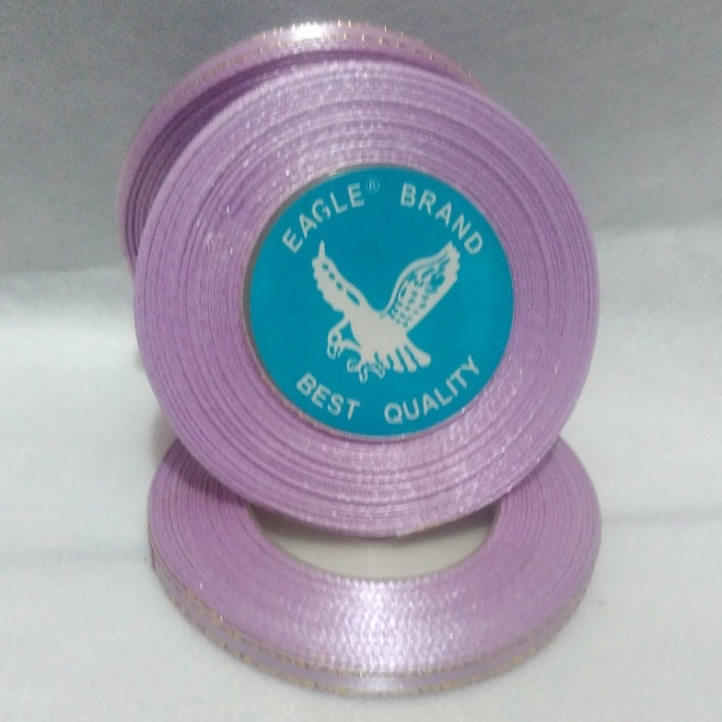 

Pita Satin Lis mas Ungu Muda 1/4inch isi 25yard