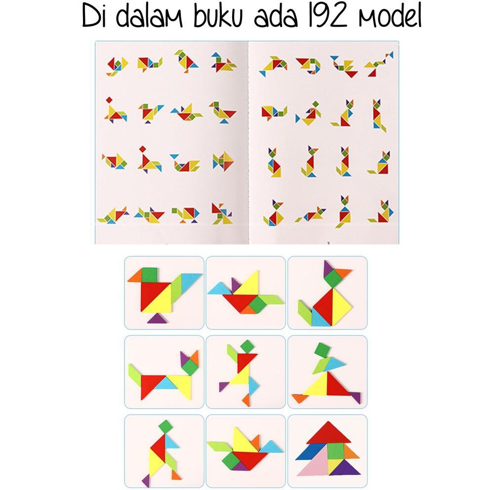 

ED33 BUKU TANGRAM MAGNET, MAINAN EDUKASI ANAK KREATIF DIY STICKER PRAKARYA MONTESSORI IMAJIKIDO (KOD