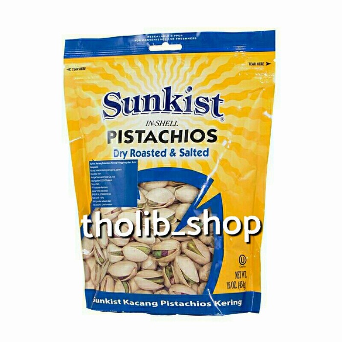 

Sunkist dry roasted pistachios 454 gr