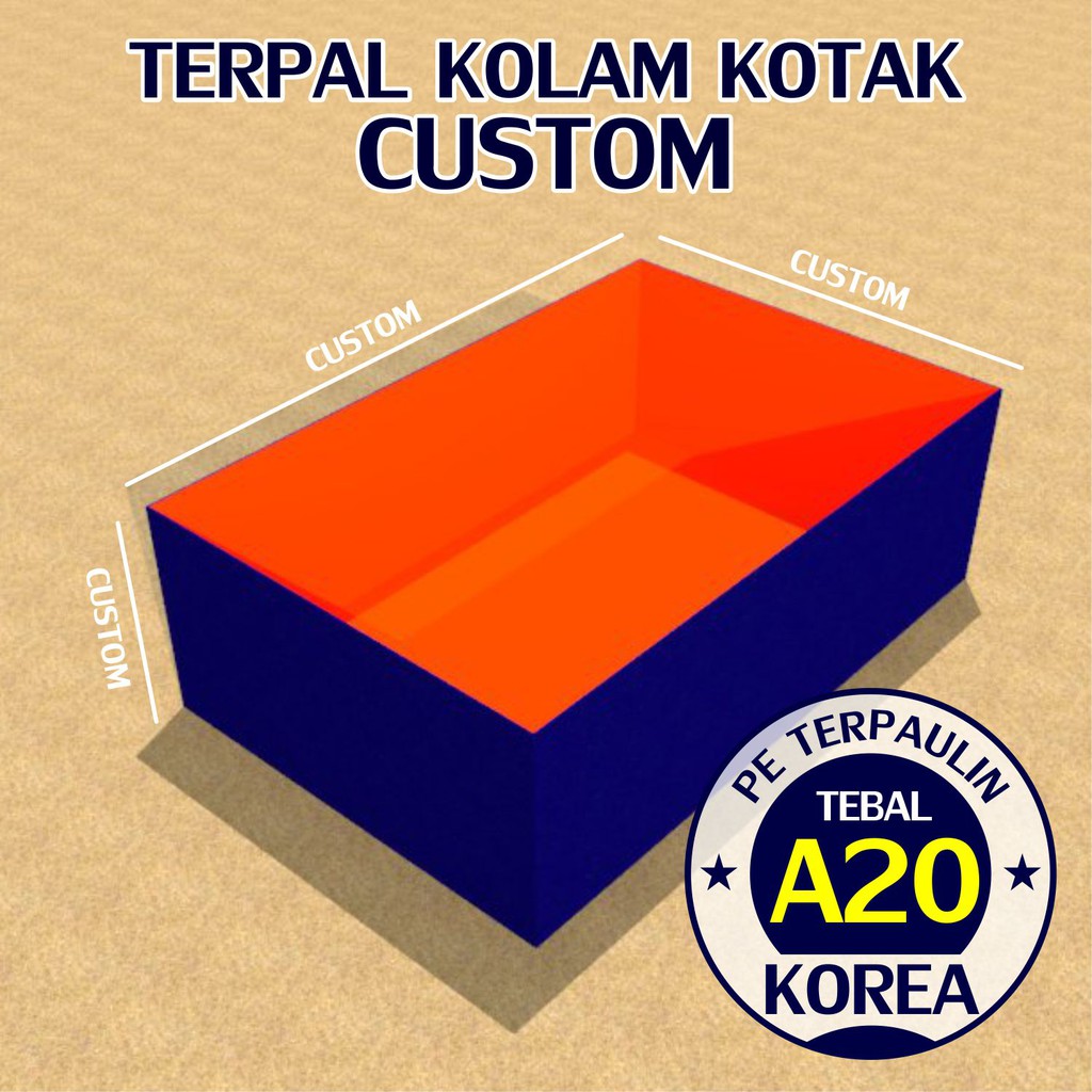 Terpal Kolam Ikan Custom A20 Terpaulin | Shopee Indonesia