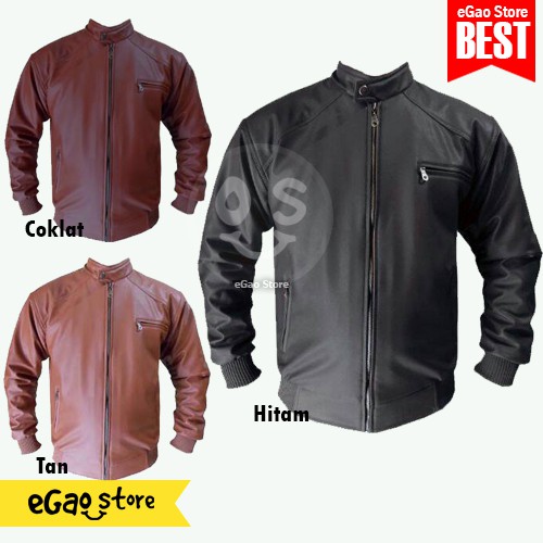 Jaket Pria Rib / Jaket kulit Rib Korea sintetis