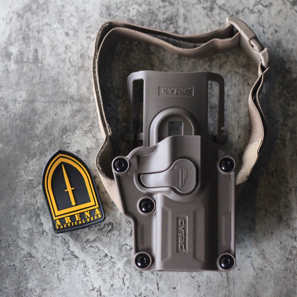 Arena - Sarung Pistol CYTAC Mega Fit dropleg Holster Universal