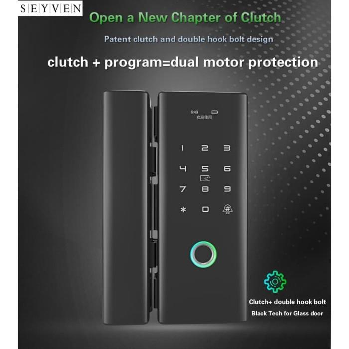 Smart Lock Pintu Kaca Sliding Pintu Geser With App Smart Door Lock