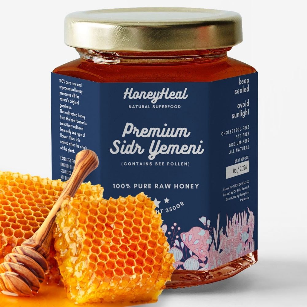 MADU YAMAN SIDR ORGANIK MURNI UNTUK DARAH TINGGI JANTUNG ANEMIA PENCERNAAN YEMENI RAW HONEY DETOX