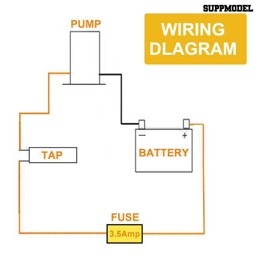 Pompa Air Diafragma Elektrik 3.5A 12V Untuk Membersihkan Mobil / Karavan