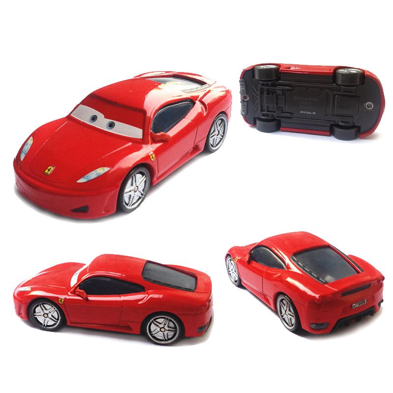 Mini Ferrari Angka Cars Pixar Red Alloy Model Mobil Racer Boneka Mainan Anak Klasik