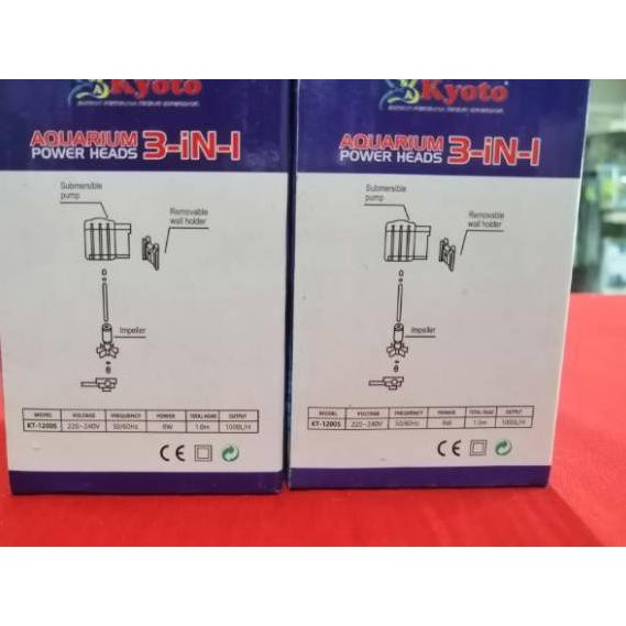 (TN-092KL) Pompa aquarium celup KYOTO KT 1200S ..makasih