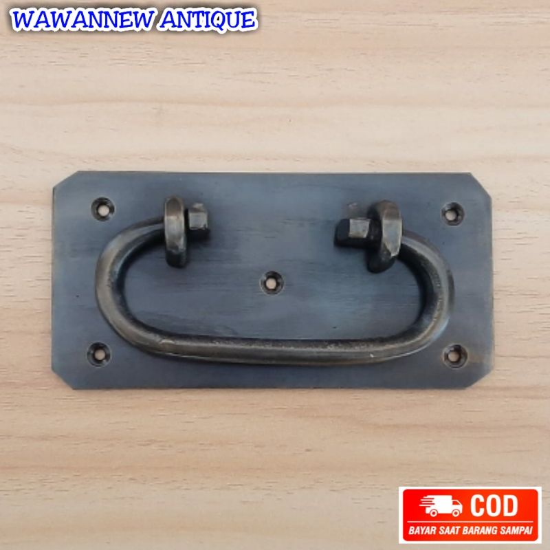 Handle Laci / Gagang Lemari Pintu Peti Box Rumah Antik Murah 14cm / Brass Bail