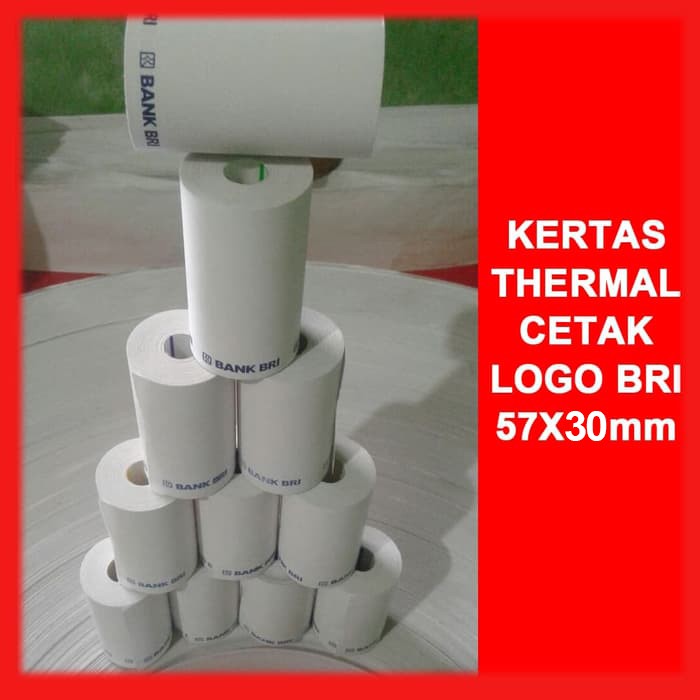 

KERTAS STRUK THERMAL CETAK EDC BRI 57X30mm - TERLARIS (ISI 50 ROLL)