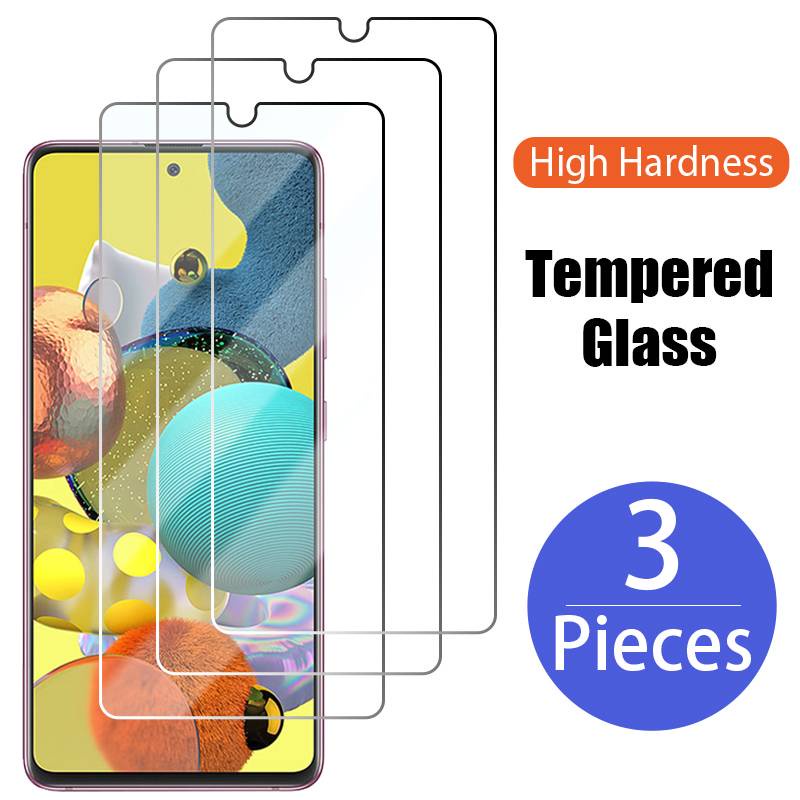 3PCS Tempered Glass for Samsung A50 A51 A52 A40 A20e A20 A10 Screen Protector for Samsung A31 A32 A21S A71 A72 M31 M21 A70 Glass