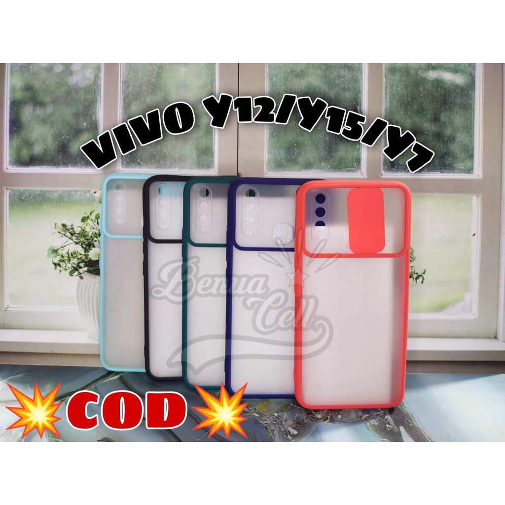 VIVO Y15S, VIVO Y12 Y15 Y17 CASE SLIDE PROTECTION CAMERA SOFTCASE SLIDING KAMERA VIVO - BC