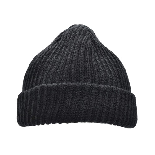 Kupluk Tebal Beanie Hat Tebal Polos Distro Unisex Hitam