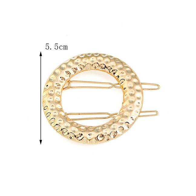 LRC Jepit Rambut Fashion  Round Double Row Hairpin F4262X